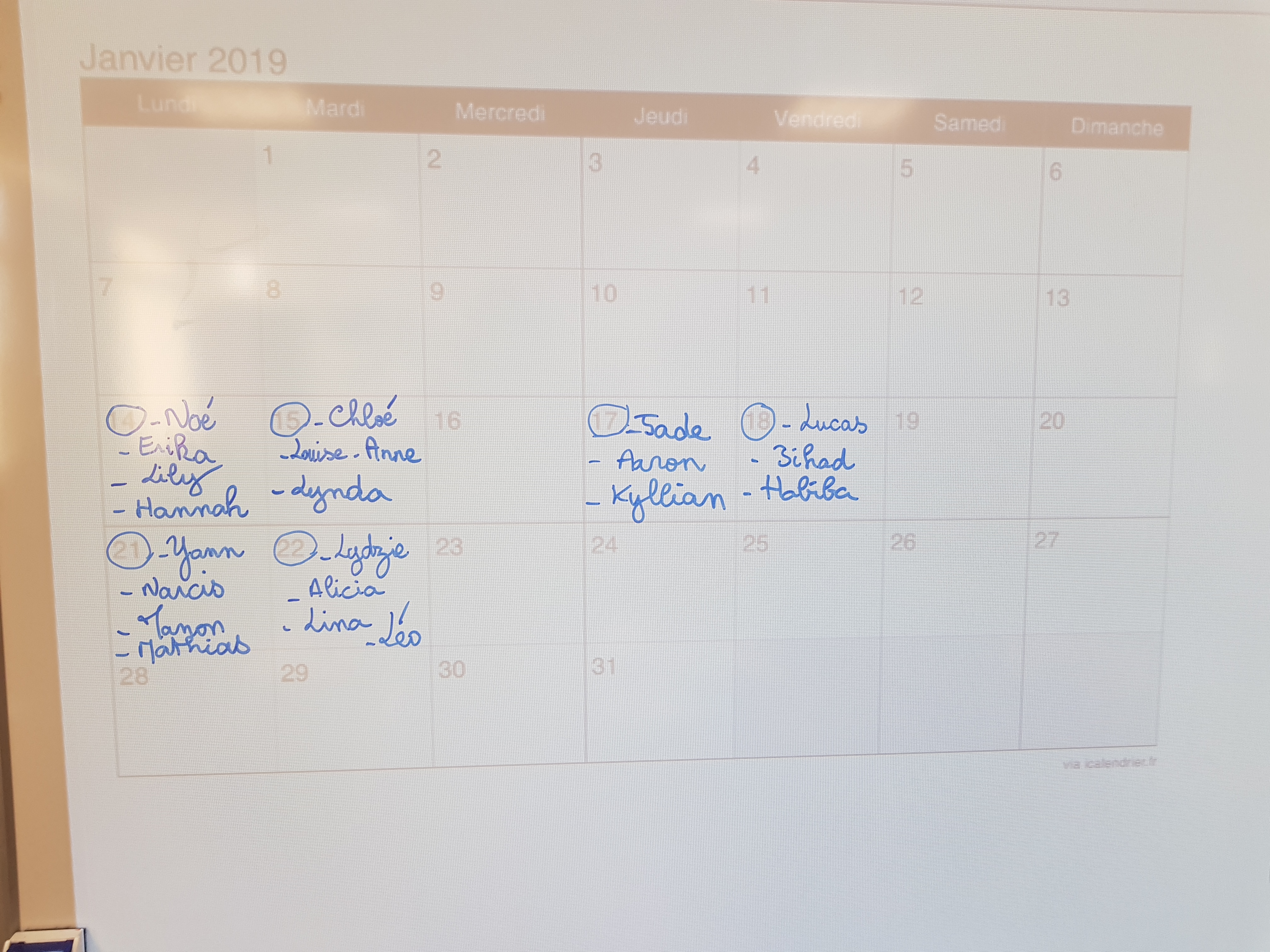 poésies janvier 2019